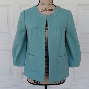 Anthropologie Tabitha Robins Egg Blue Wool Jacket